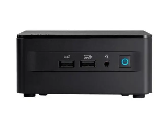 Calculator Barebone ASUS NUC 13 Pro Kit RNUC13ANHI700002I, Procesor Intel Core i7-1360P, 12 cores, 3.7GHz up to 5GHz, 18MB, fara memorie RAM, fara stocare, Wi-Fi, Bluetooth, Intel Iris Xe Graphics, No OS, Cablu EU (Negru)