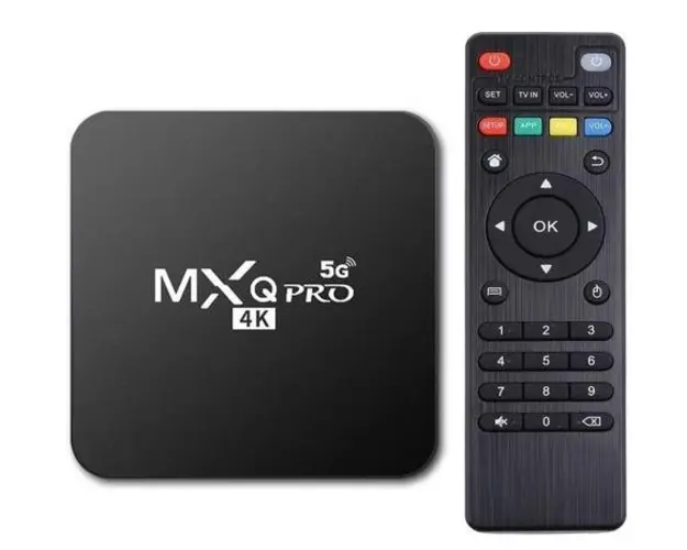 Mini PC TV Box Techstar® MXQ PRO, UltraHD 4K, Quad-Core 64 Bit. 4GB RAM, 32GB ROM, 5G Wireless, Ethernet, Android 10