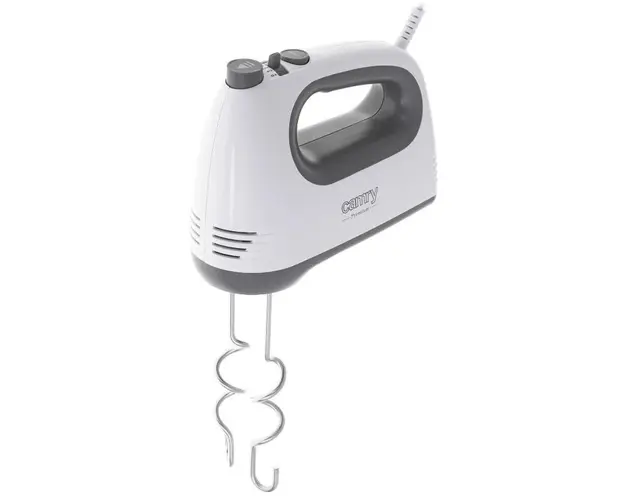 Mixer de mana Camry CR4220W, 750 W, 5 viteze, Functie TURBO (Alb/Gri)
