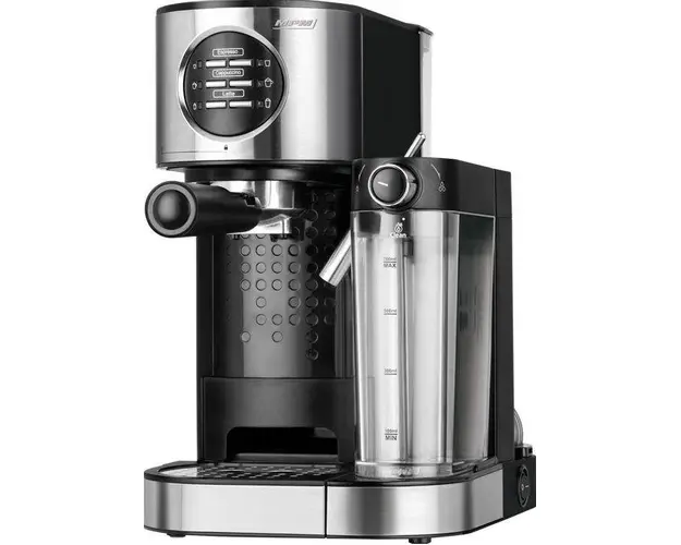 Espressor de cafea MPM MKW-07M, 1470 W, 1.2 L, 15 Bari, Sistem Thermoblock (Negru/Argintiu)