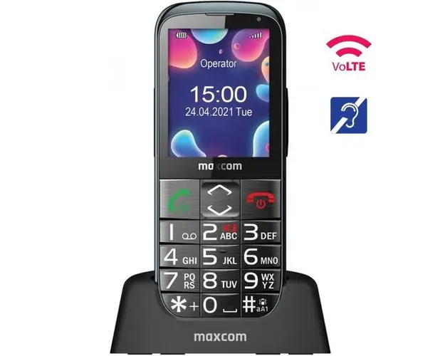 Telefon mobil MaxCom Comfort MM724, TFT 2.2inch, Single SIM, 4 G (Negru)
