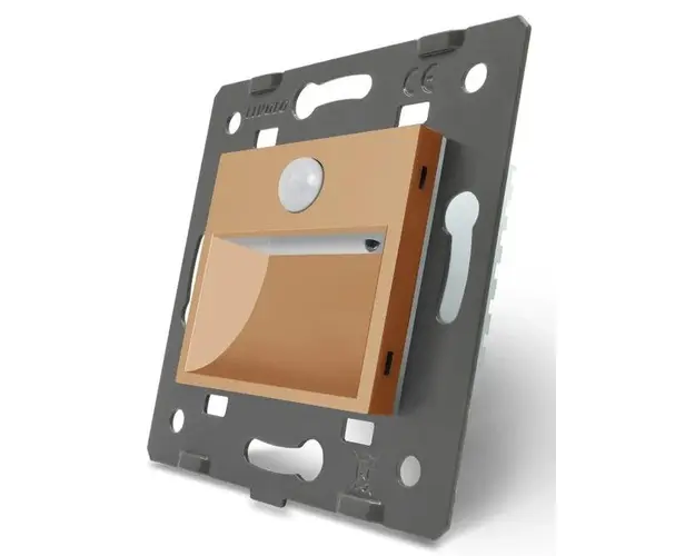 Modul lampa de veghe LED Livolo cu senzor miscare incorporat (Auriu)