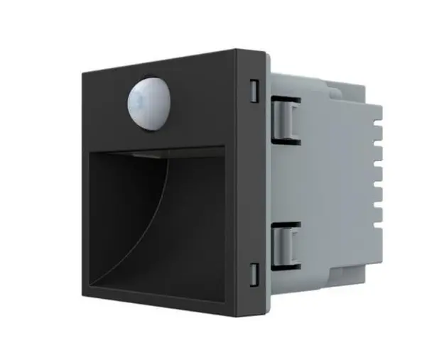 Modul lampa de veghe LED Livolo cu senzor miscare incorporat (Negru)