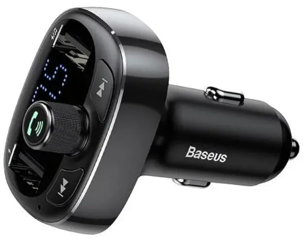 Modulator FM Bluetooth Baseus S-09, 2 x USB-A, 1 x microSD