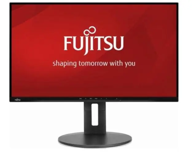 Monitor IPS LED Fujitsu 27inch B27-9, Full HD (1920 x 1080), VGA, HDMI, DisplayPort, Pivot, Boxe (Negru) 