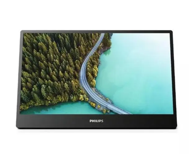 Monitor Portabil IPS LED Philips 15.6inch 16B1P3302, Full HD (1920 x 1080), USB-C (Negru) 