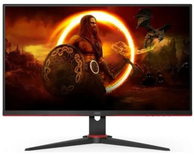 Monitor Gaming VA LED AOC 23.8inch 24G2SAE/BK, Full HD (1920 x 1080), VGA, HDMI, DisplayPort, Boxe, 165 Hz, 1 ms (Negru)