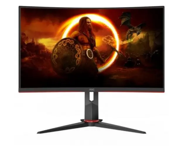 Monitor Gaming VA LED AOC 27inch CQ27G2S/BK, QHD (2560 x 1440), HDMI, DisplayPort, Ecran curbat, 4 ms (Negru)