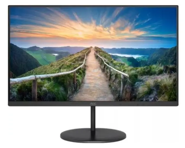 Monitor IPS LED AOC 27inch U27V4EA, UHD (3840 x 2160), HDMI, DisplayPort, Boxe (Negru)