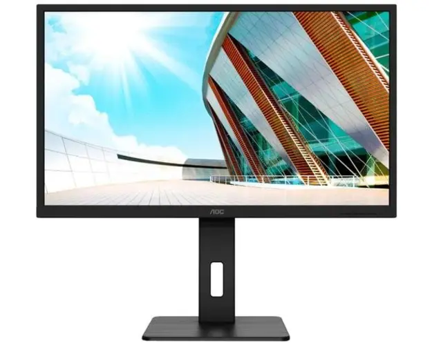 Monitor IPS LED AOC 31.5inch Q32P2, QHD (2560 x 1440), HDMI, DisplayPort, Boxe, 75 Hz (Negru)
