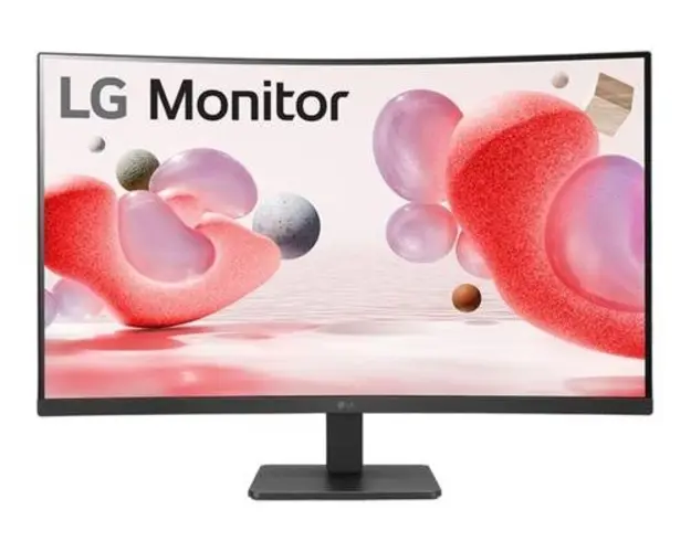 Monitor VA LED LG 31.5inch 32MR50C-B, Full HD (1920 x 1080), VGA, HDMI, Ecran Curbat (Negru)