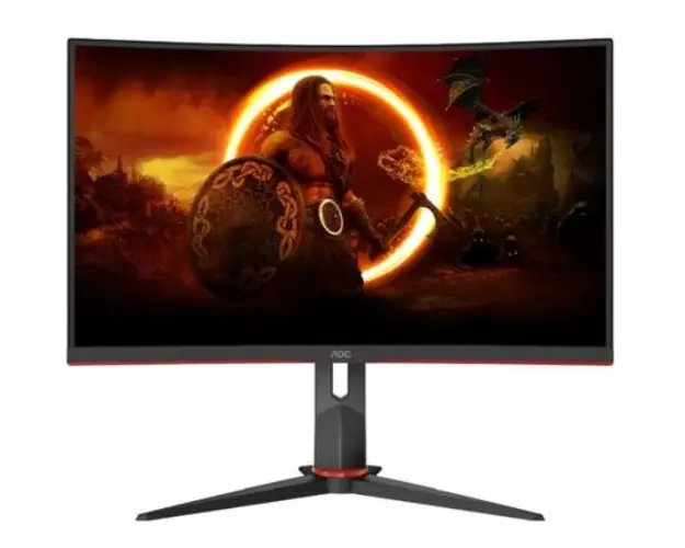 Monitor Gaming VA LED AOC 27inch C27G2Z3/BK, Full HD (1920 x 1080), HDMI, DisplayPort, Ecran curbat, 1 ms, 280 Hz (Negru)