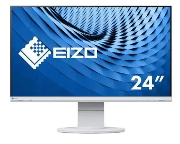 Monitor IPS LED EIZO FlexScan 23.8inch EV2460-WT, Full HD (1920 x 1080), VGA, DVI, HDMI, DisplayPort, Pivot, Boxe (Alb)