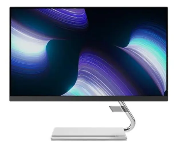 Monitor IPS LED Lenovo 23.8inch Q24i-20, Full HD (1920 x 1080), HDMI, DisplayPort, AMD FreeSync, Boxe (Negru/Argintiu) 