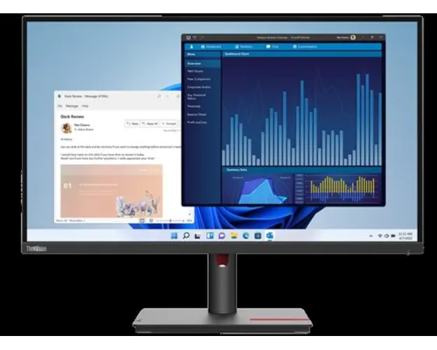 Monitor IPS LED Lenovo ThinkVision 27inch T27h-30, QHD (2560 x 1440), HDMI, DisplayPort, Pivot (Negru)