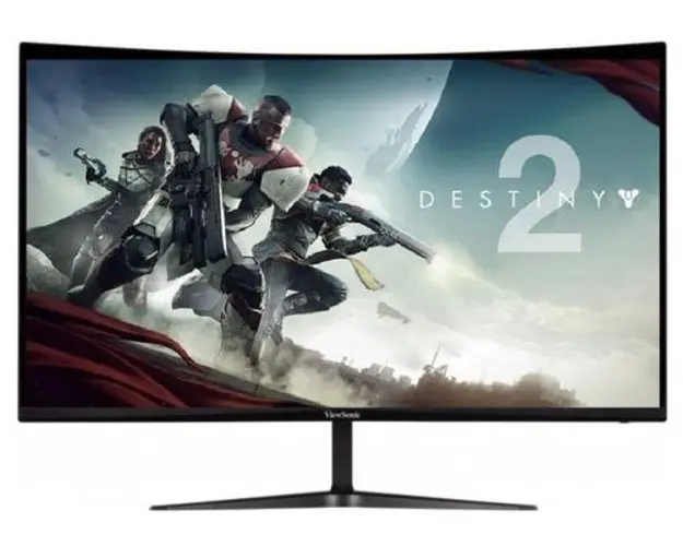 Monitor Gaming VA LED ViewSonic 31.5inch VX3219-PC-MHD, Full HD (1920 x 1080), HDMI, DisplayPort, Boxe, Ecran curbat, 1 ms, 240 Hz (Negru)