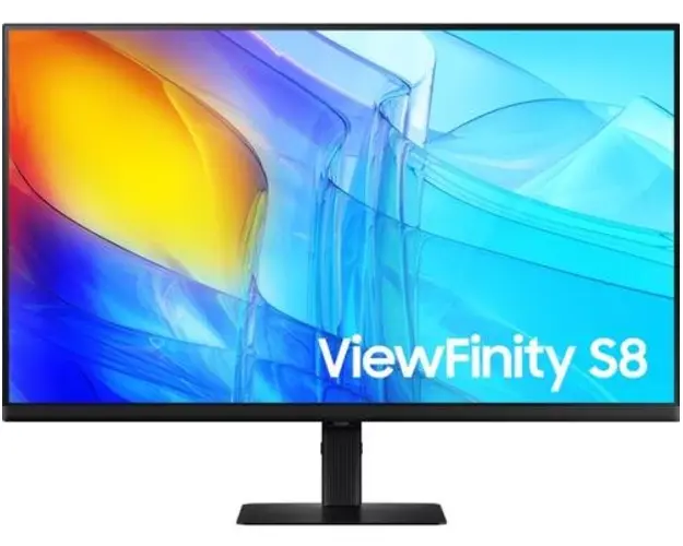 Monitor VA LED Samsung 27inch LS27D800EAUXEN, UHD (3840 x 2160), HDMI, DisplayPort, Pivot (Negru)