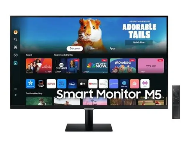 Monitor VA LED Samsung 32inch LS32DM500EUXDU, Full HD (1920 x 1080), Boxe, Bluetooth, HDMI, 4 ms (Negru)