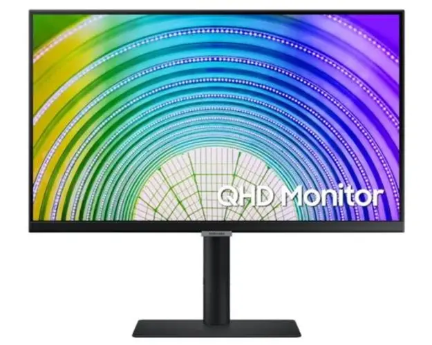 Monitor IPS LED Samsung 24inch LS24A600UCUXEN, QHD (2560 x 1440), HDMI, DisplayPort, Pivot, 75 Hz (Negru)