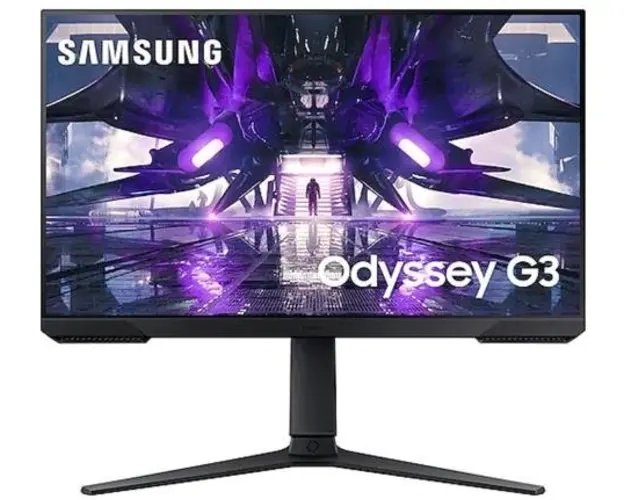 Monitor Gaming VA LED Samsung Odyssey G3 24inch LS24AG300NRXEN, Full HD (1920 x 1080), HDMI, DisplayPort, Pivot, 144 Hz, 1 ms (Negru)
