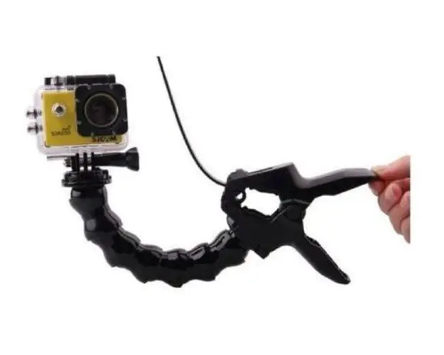 Monopied Articulat SJCAM Alligator Clip, 19 cm