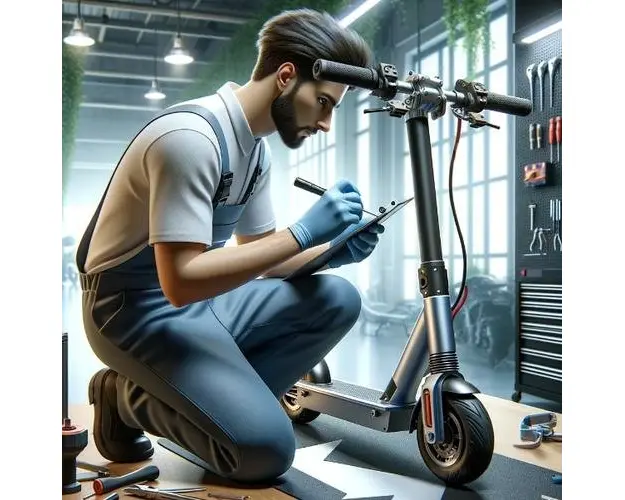 Montaj intaritura aripa trotineta electrica