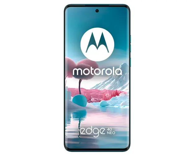 Telefon Mobil Motorola Edge 40 Neo, Procesor MediaTek Dimensity 7030, P-OLED 6.55inch, 12GB RAM, 256GB Flash, Camera Duala 50 + 13MP, Wi-Fi, 5G, Dual Sim, Android (Albastru)