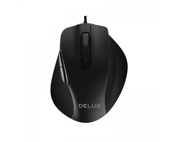 Mouse Optic M517-BK-WIRED, 1600 dpi (Negru)