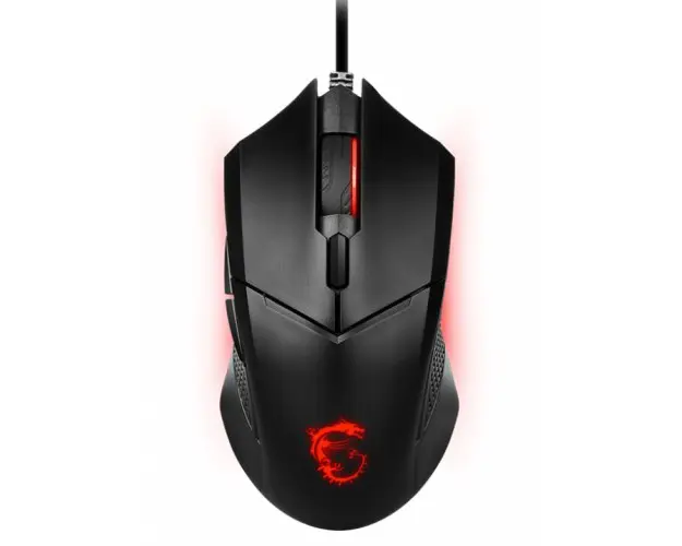 Mouse Gaming Optic MSI Clutch GM08, USB, iluminare RGB (Negru)