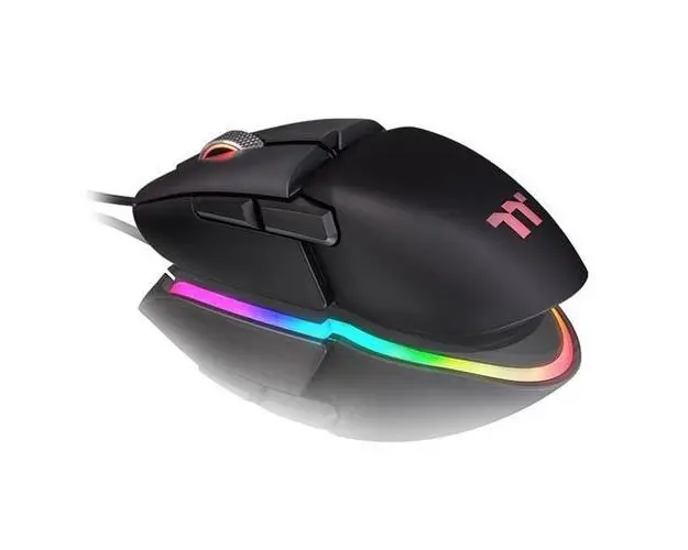 Mouse Gaming Thermaltake Premium Argent M5, iluminare RGB, USB (Negru)