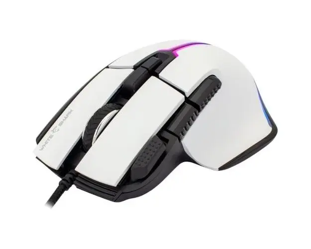 Mouse Gaming White Shark GM-9006 MARROK-W, iluminare RGB, 12.000 dpi, USB (Alb)