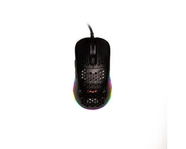 Mouse Gaming Spacer SPGM-ALIEN-LIGHT, USB, 6.400 dpi, iluminare RGB (Negru)