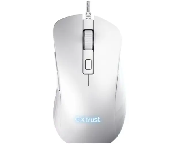 Mouse Gaming Optic Trust GXT924W YBAR+, 25600 DPI (Alb)