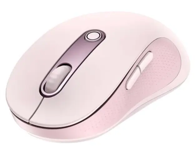 Mouse Wireless Baseus F02, Bluetooth/Wi-Fi, 4000 DPI (Roz)
