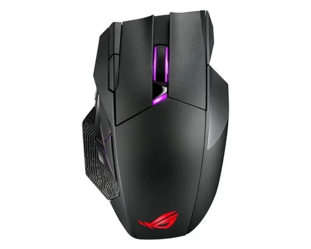 Mouse wireless si cu fir gaming ASUS ROG Spatha X (Negru)