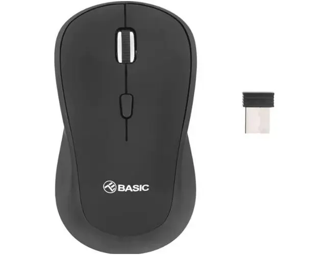 Mouse Wireless Tellur Basic, 1600 DPI (Negru)