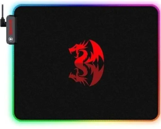 Mousepad Redragon Pluto P026-BK, Iluminare RGB (Negru)
