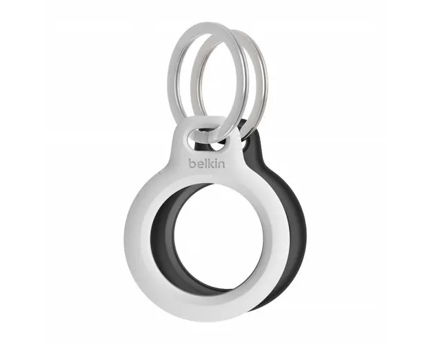 Secure Holder & Keyring Belkin - Airtag - 2 Pack (Negru/Alb)