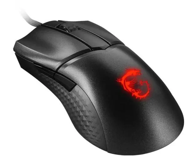 Mouse Gaming MSI Clutch GM31 Lightweight, USB-A, 12000 DPI, Senzor Optic PixArt PMW-3360 (Negru)