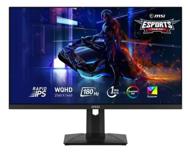 Monitor Gaming Rapid IPS LED MSI MAG 274QRF QD E2, WQHD (2560 x 1440), HDMI, DisplayPort, Pivot, 180 Hz, 1 ms (Negru)
