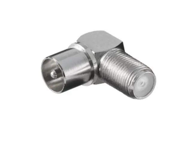 Mufa adaptor F mama la TV tata in unghi 90 grade (100buc)