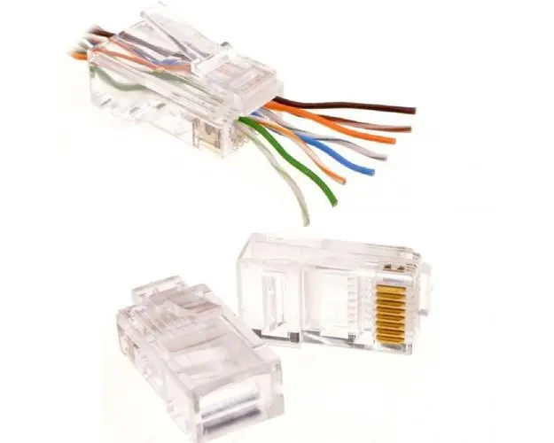 Mufa RJ45 UTP EMTEX cat.6, passthrough