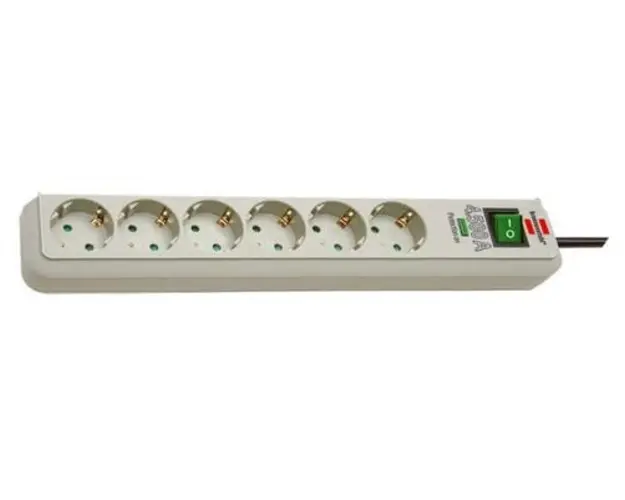 Prelungitor Brennenstuhl 141887, 6 prize Schuko, 1.5m, intrerupator (Gri)