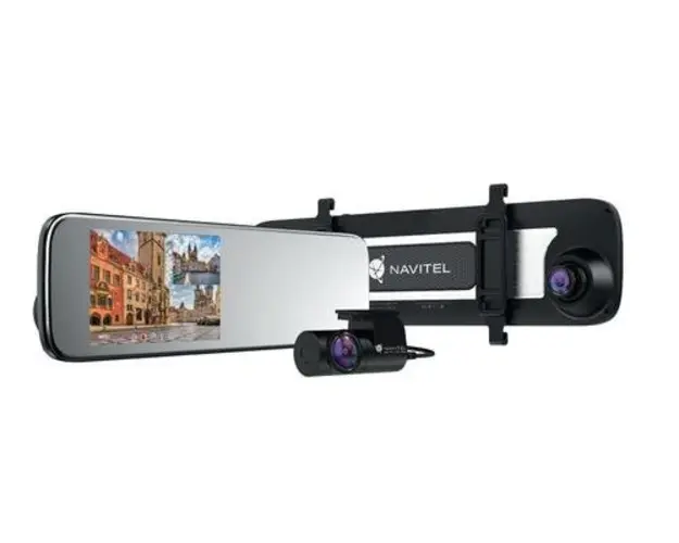 Kit Camera Video Auto Navitel MR450GPS, FHD, GPS, Night Vision, 160, Microfon, Wi-FI, G-Sensor, Auto-Start (Negru)