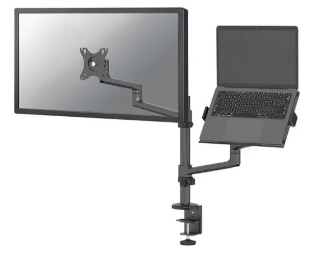 Suport monitor si laptop Neomounts DS20-425BL2, 17inch-27inch, 8 kg, VESA 75x75, 100x100 (Negru)