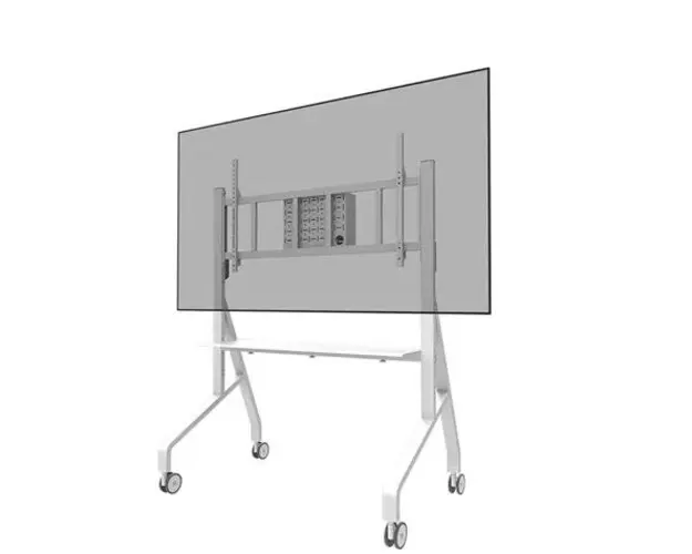 Suport monitor mobil Neomounts FL50-575WH1, 125 kg, 65-110inch (Alb) 