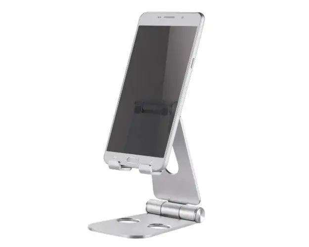 Suport birou Neomounts DS10-160SL1, pentru telefon si tableta, maxim 7inch (Argintiu)