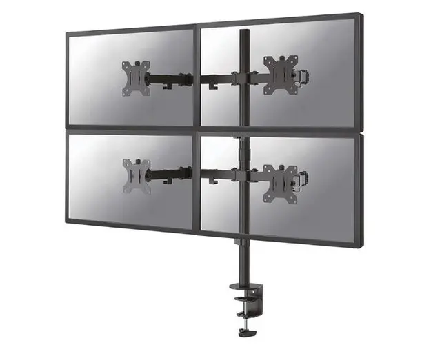Suport 4 monitoare Neomounts FPMA-D550D4, 13inch-32inch, 24 kg, VESA 75x75, 100x100 (Negru)