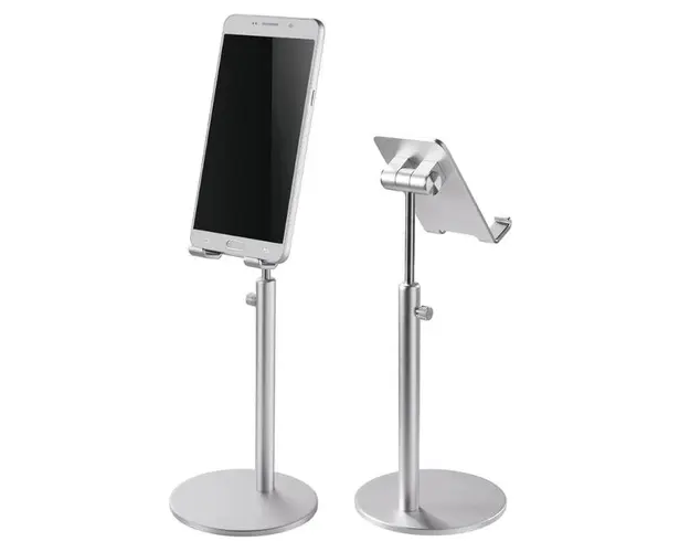 Stand birou Neomounts DS10-200SL1, Ajustabil, Pana la 7inch (Argintiu)
