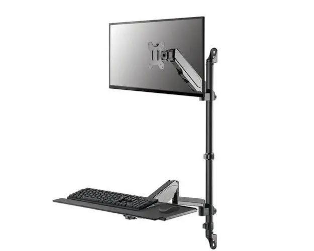 Suport perete Neomounts WL90-325BL1 pentru Monitor, Suport Mouse si Tastatura, 17-32inch, 9 kg (Negru)